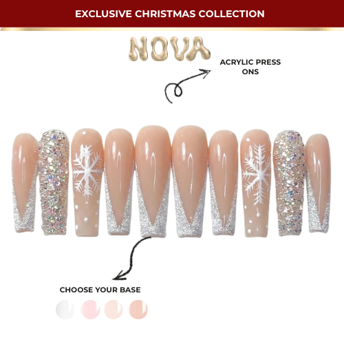 Christmas Party , acrylic press on nails