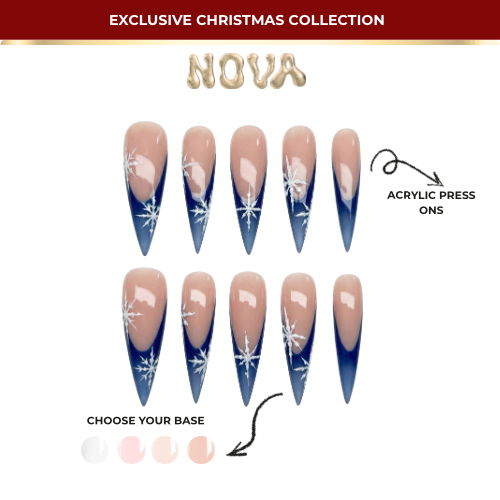 Glacier Muse, acrylic press on nails