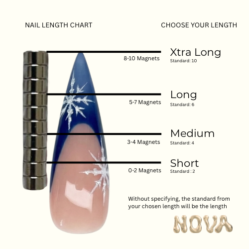 Snow-be-it! acrylic press on nails