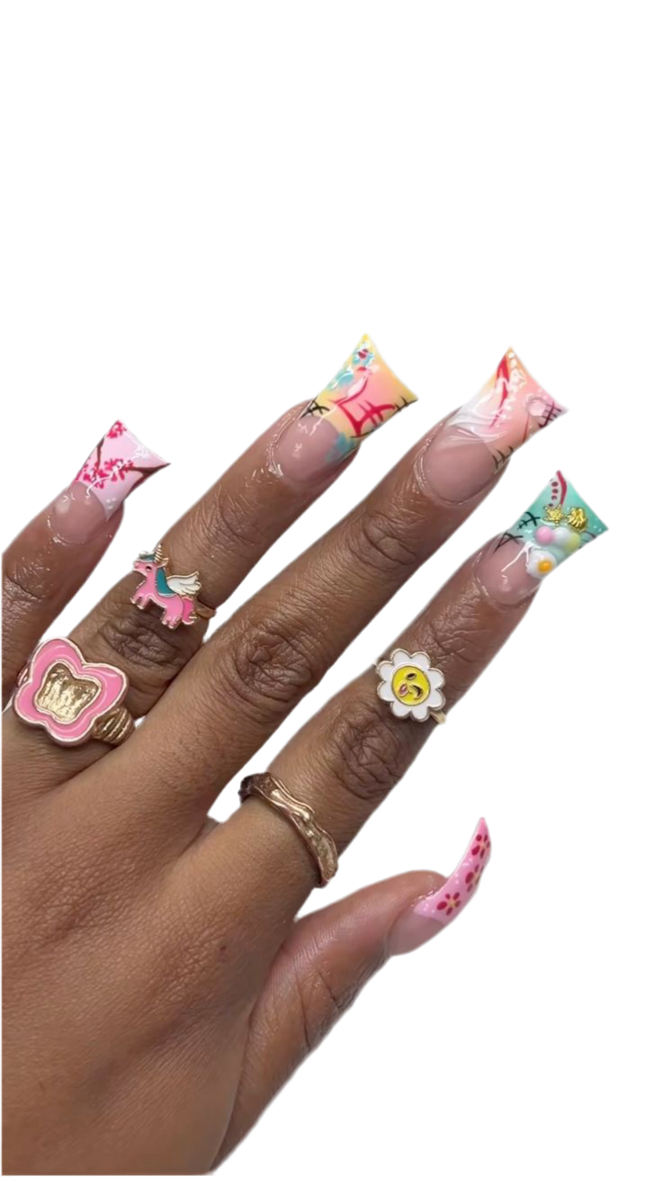 Kawaii Chaos Press on nails
