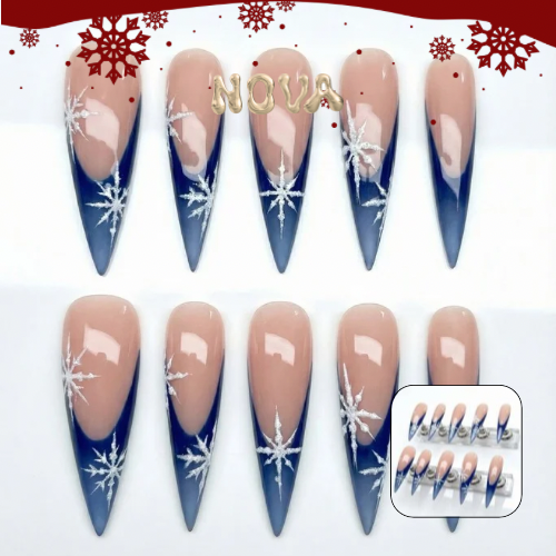 Glacier Muse, acrylic press on nails