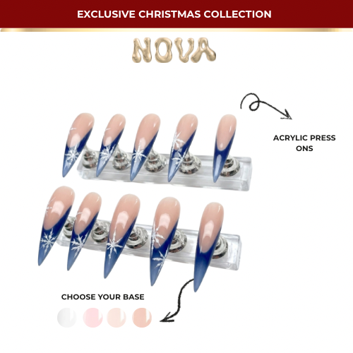 Glacier Muse, acrylic press on nails