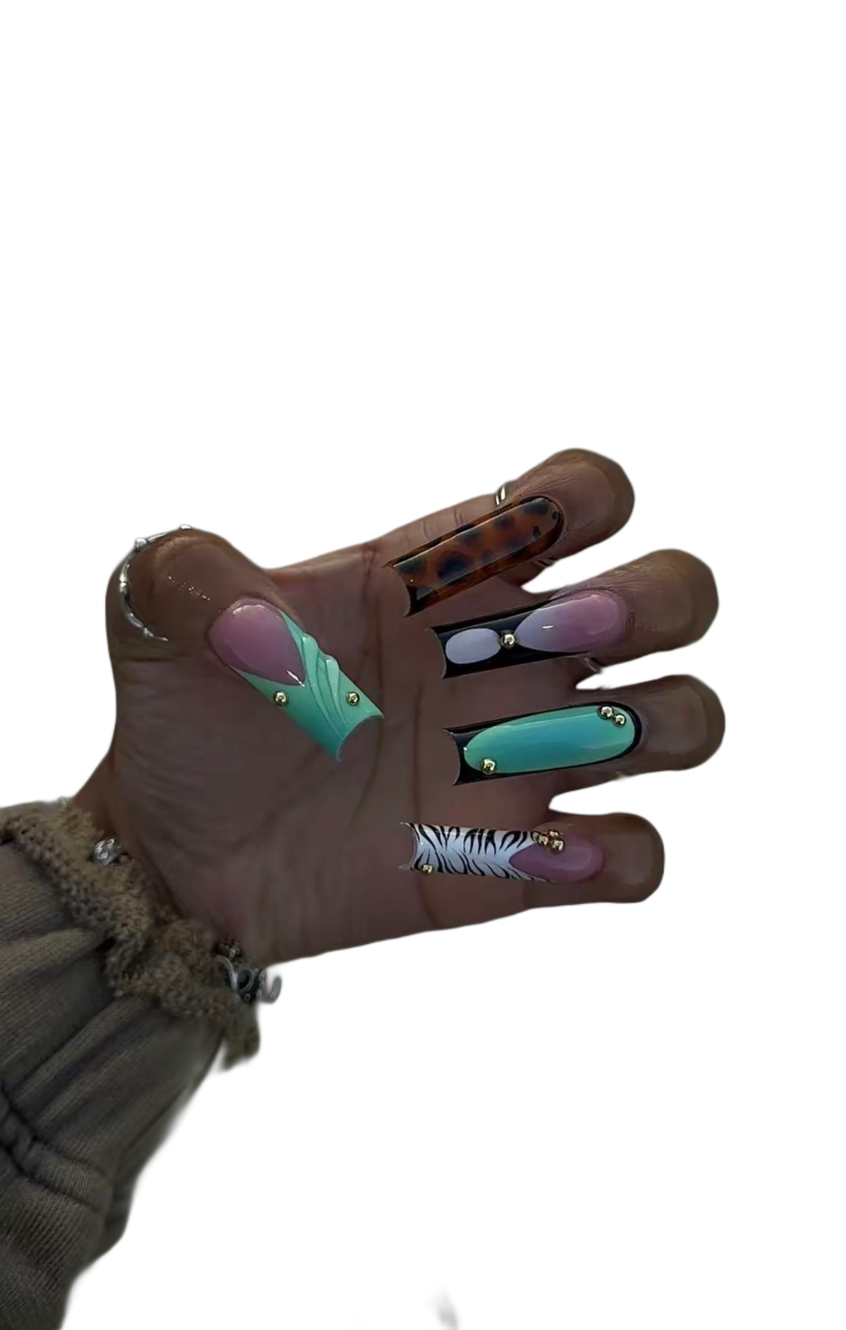 Tanzania Oceans Press on nails